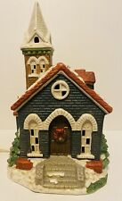 Vintage Mervyn's 1993 Village Square Christmas Church With Original Box. picture