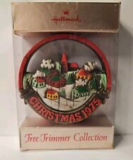 1976 Vintage Hallmark Nostalgia Peace  Earth Christmas Ornament Tree Trimmer Z20 picture