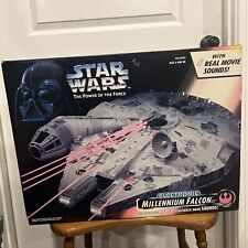 Vintage 1995 Star Wars Electronic Millenium Falcon Power of the Falcon-NIB picture