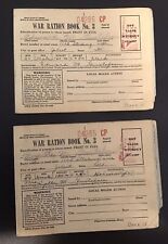 Vintage 1943 WWII RATION BOOKS No. 3 With Some Stamps picture