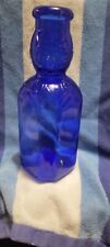 Vintage Cobalt Blue BROOKFIELD Baby Face Top - Quart Milk Bottle picture