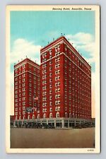Amarillo TX-Texas, Herring Hotel, Exterior, Vintage Postcard picture