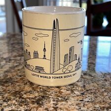 Lotte World Tower Seoul Sky coffee mug ceramic Korea EUC picture