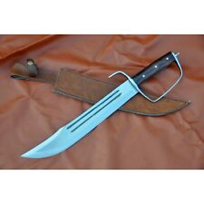 Custom Handmade Carbon Steel Blade D-Guard Bowie Knife | Hunting Knife Camping picture