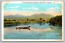 Otter Creek Near Vergennes. Green Mountains Vermont Vintage Postcard picture