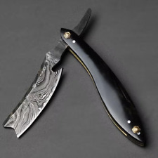 Handmade Damascus Steel Straight Razor Cut Throat Barber Salon Shaving Razor picture
