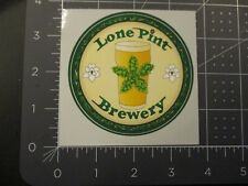 LONE PINT BREWERY Texas yellow rose LOGO STICKER decal craft beer brewing picture
