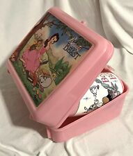 Vintage 1991 Beauty & The Beast Lunch Box Clean & Complete Rare With Thermos picture