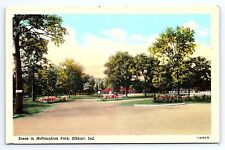 Postcard Elkhart Indiana Scene in McNaughton Park picture