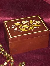 American Girl Flower Decor Mozart Lullaby ￼Sankyo Music Box Rare 2014 Retired picture