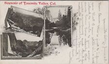 Souvenir of Yosemite Valley California Multiview c1900s Yosemite PM Postcard picture