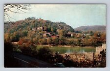 Harpers Ferry WV-West Virginia, Shenandoah River, Vintage c1983 Postcard picture