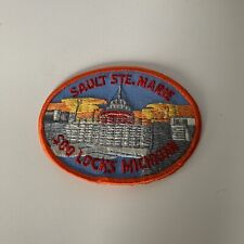 Sault Ste. Marie Michigan The Soo Locks Souvenir Embroidered Patch Badge Unused picture