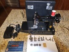 1949 Singer Featherweight Portable Sewing Machine 221 #AJ226822 - W/ Case picture