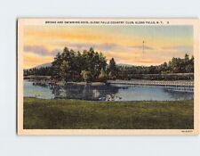 Postcard Bridge And Swimming Dock, Glens Falls Country Club, Glens Falls, N. Y. picture