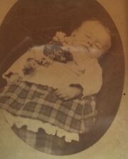 Baby PostMortem Dead Photo And Frame Victorian Era picture