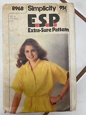Vintage 1979 Simplicity Sewing Pattern 8968 Size 10-14 picture