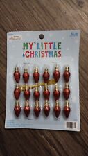 My Little Christmas Mini Reindeer Ornaments Crafts 18 PCs Mini Bulbs CH picture