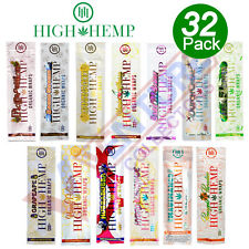 High H. Organic Wrap Rolling Paper Vegan ASSORTED FLAVOR VARIETY 32 Pouch of 2CT picture