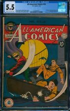 All-American Comics #34 (DC 1942) ⭐ CGC 5.5 ⭐ Golden Age Green Lantern Comic picture
