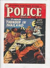 POLICE comics #127 golden age Quaility T-MAN / KEN SHANNON POOR READ DESCRIPTION picture