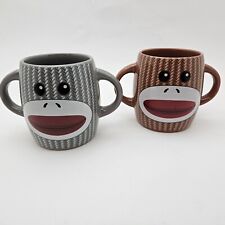 Galerie Sock Monkey Two Handled Cups Set of 2 picture