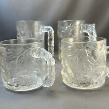 Complete Set- 4 McDonald’s 1995 Batman Forever Glass Coffee Mugs Robin Two Face picture