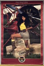 VTG 1987 Miss King Cobra Poster Anheuser-Busch Beer Liquor Advertising picture