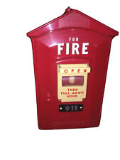 Faux Emergency Red Fire Box Touch Tone Telephone (Works) FB-911 Randix Plastic picture