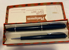 Vintage Platignum 1st Quality Fountain Pen & Mechanical Pencil (Cased) picture