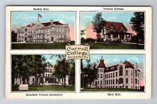 Waukesha WI-Wisconsin, Carroll College, Antique, Vintage Souvenir Postcard picture