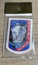 Vtg ROYAL GORGE WORLDS HIGHEST BRIDGE Colorado Woven Patch 25II. Fasco. Europe. picture