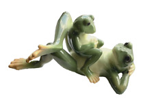 FRANZ FROG Amphibia FIGURINE Father Son Anthropomorphic FZ00624 Signed Kitsch picture