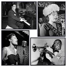 African American Musicians Vintage Photo Set  4 x 8