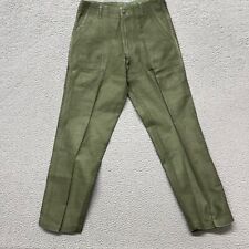 Vintage Military Pants 34x31 (Fits 32x30) Green Sateen OG 107 Vietnam picture