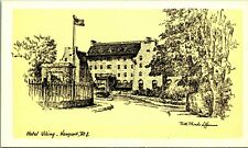 Ruth Rhoads Lepper Gardiner Artist Signed Hotel Viking Newport RI Postcard Q18 picture