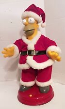 Homer Simpson Santa Figure Simpsons Talking Dancing Motion Activated SEE IT WORK picture