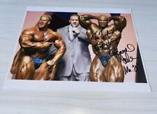 Ronnie Coleman + Jay Cutler signed 8x10 Mr Olympia photo picture