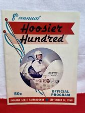 1960 8th Annual Hoosier Hundred At Indiana State Fairgrounds USAC  Program picture