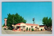 Casper WY-Wyoming, Red & White Court Advertising, Vintage Souvenir Postcard picture