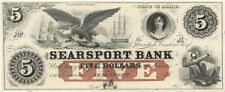 Searsport Bank $5 - Obsolete Notes - Paper Money - US - Obsolete picture