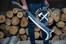 CUSTOM HANDMADE FORGED CARBON STEEL HUNTING SWORD BATTLE READY MEDIEVAL SWORD picture