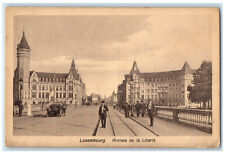 c1930's View of Avenue De La Liberte Luxembourg Antique Unposted Postcard picture