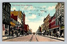 Winona MN-Minnesota, Scenic View Of Third Street, Antique, Vintage Postcard picture