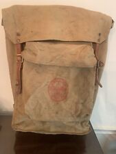 Vintage Boy Scout BSA Yucca Canvas Back Pack Diamond Brand #1329 With Utensils picture