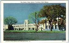 Postcard - The Senior High School, Carlsbad, New Mexico picture