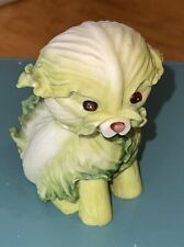 2004 Enesco Home Grown Collectible Green Cabbage Dog Figurine #4002362 picture