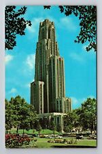 Pittsburgh PA-Pennsylvania, Exterior Cathedral of Learning, Vintage Postcard picture
