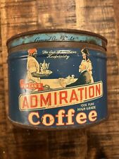 Vintage Duncan’s Admiration Coffee Tin Black Americana Original picture