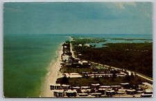 Postcard View Looking North On Longboat Key Florida VTG c1970  I2 picture